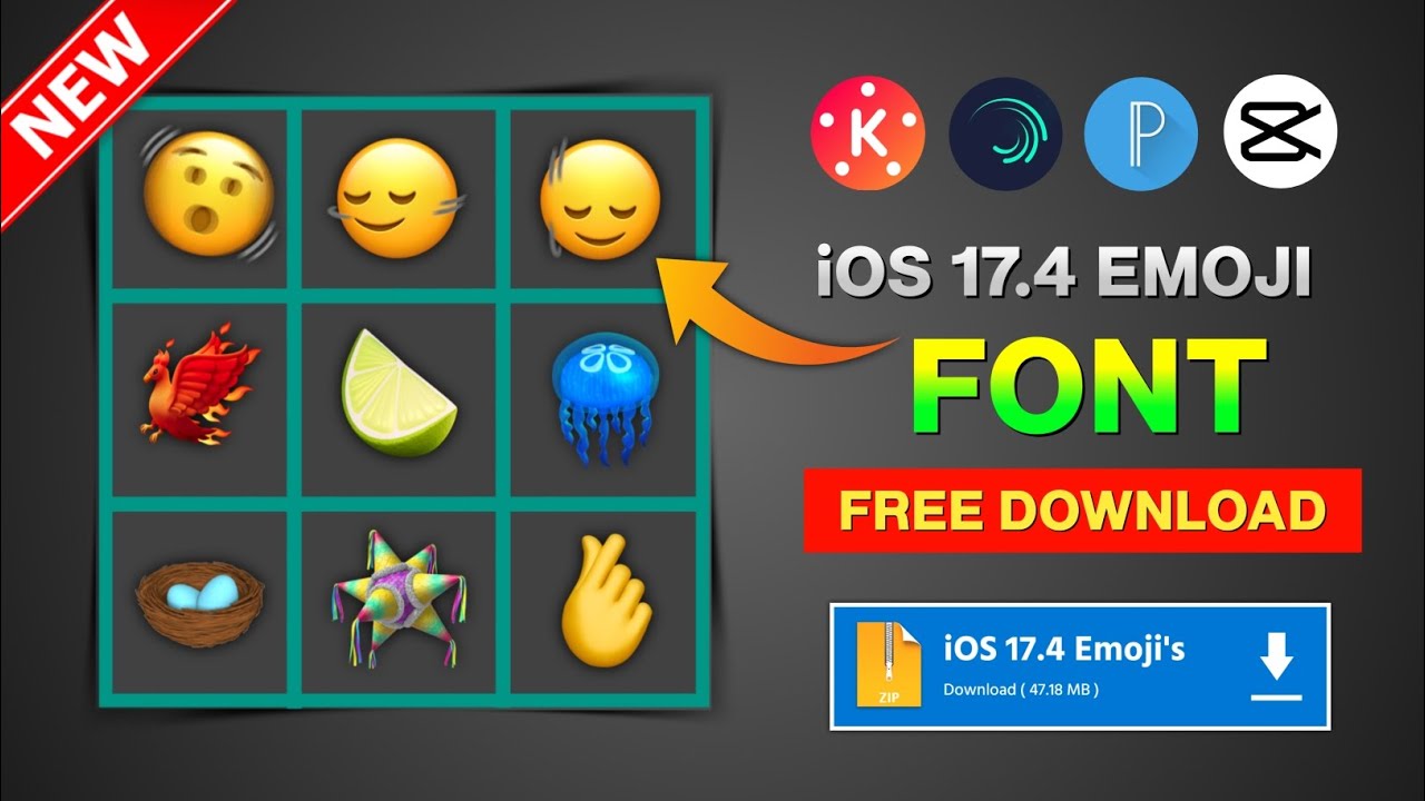 New IOS 17 4 Emoji Font For Pixellab IOS Emoji Font Download Link New ios 17 4 emoji font for pixellab ios emoji font download link