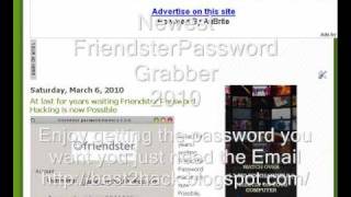 Friendster Password Grabber hack