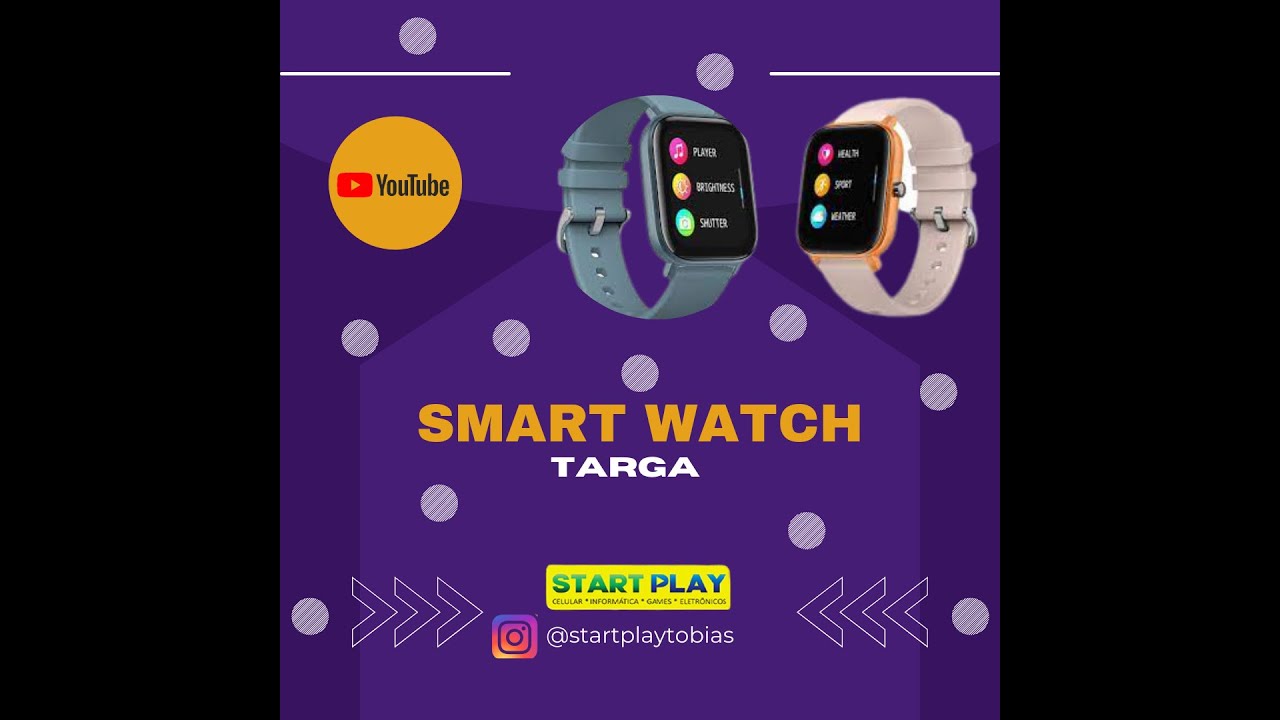 Relógio Inteligente Targa Smart Watch 5 Damasco