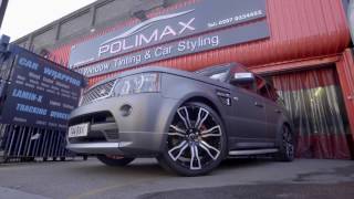 Range Rover Sport Full Wrapping in matte anthracite vinyl 🚙 @Polimax Motorsport