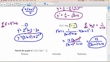 Calc 12 - 8.4 Derivatives of Logarithmic Functions