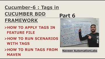#6 - Tags in #Cucumber BDD Framework (Latest)