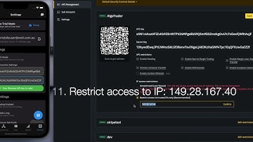 How to add your Binance API keys into the AlgoTrader App