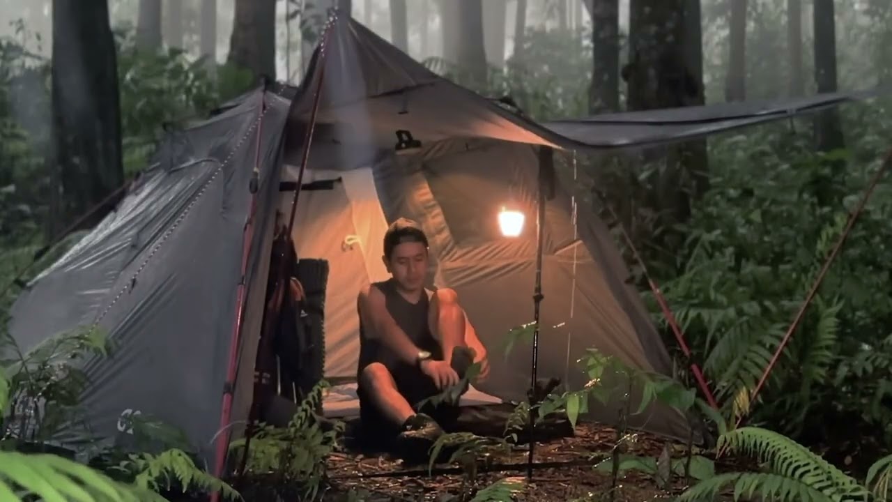 100 HOURS in VERY Long Heavy Rain‼️ Camping in Long Heavy Rain