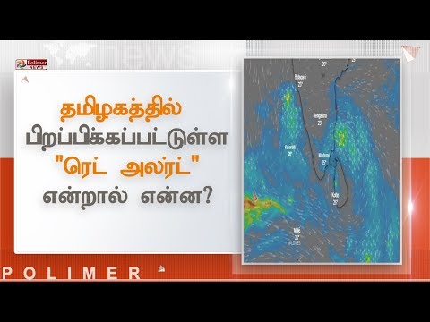 தமிழகத்தில் பிறப்பிக்கப்பட்டுள்ள "Red Alert" என்றால் என்ன? | # Red alert