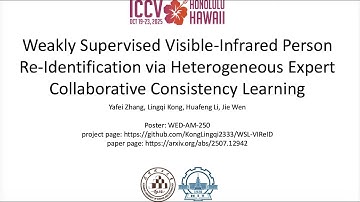 [ICCV 2025] Presentation of weakly supervised VIReID