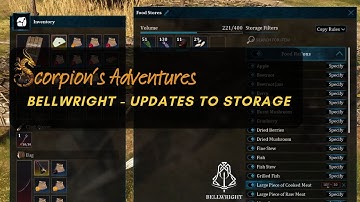 Bellwright - Updates to storage
