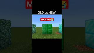 Minecraft old block vs new block #minecraft #memories #viral #shorts #gaming