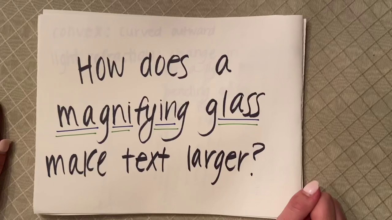 How magnifying glasses work + an activity! - YouTube