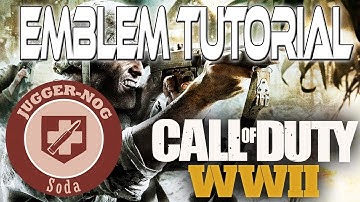 Call of Duty World War 2 (WW2) - Juggernog Soda Emblem Tutorial