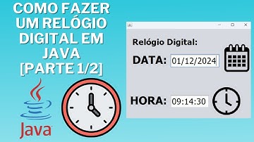 COMO FAZER UM RELÓGIO DIGITAL EM JAVA (PARTE 1/2)