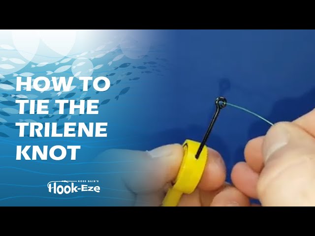 How to tie a Quick Trilene Knot using Hook-Eze Fishing Tool 