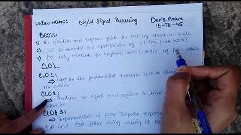 lecture #1 (digital signal processing)