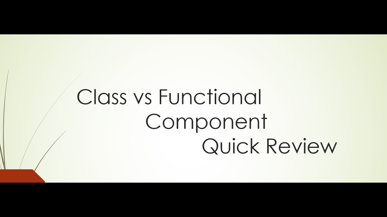 Class Based vs Functional Based Componet in React || React JS - YouTube