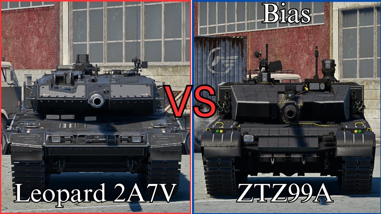 war thunder Comparison ZTZ99A or Leopard 2A7V - YouTube