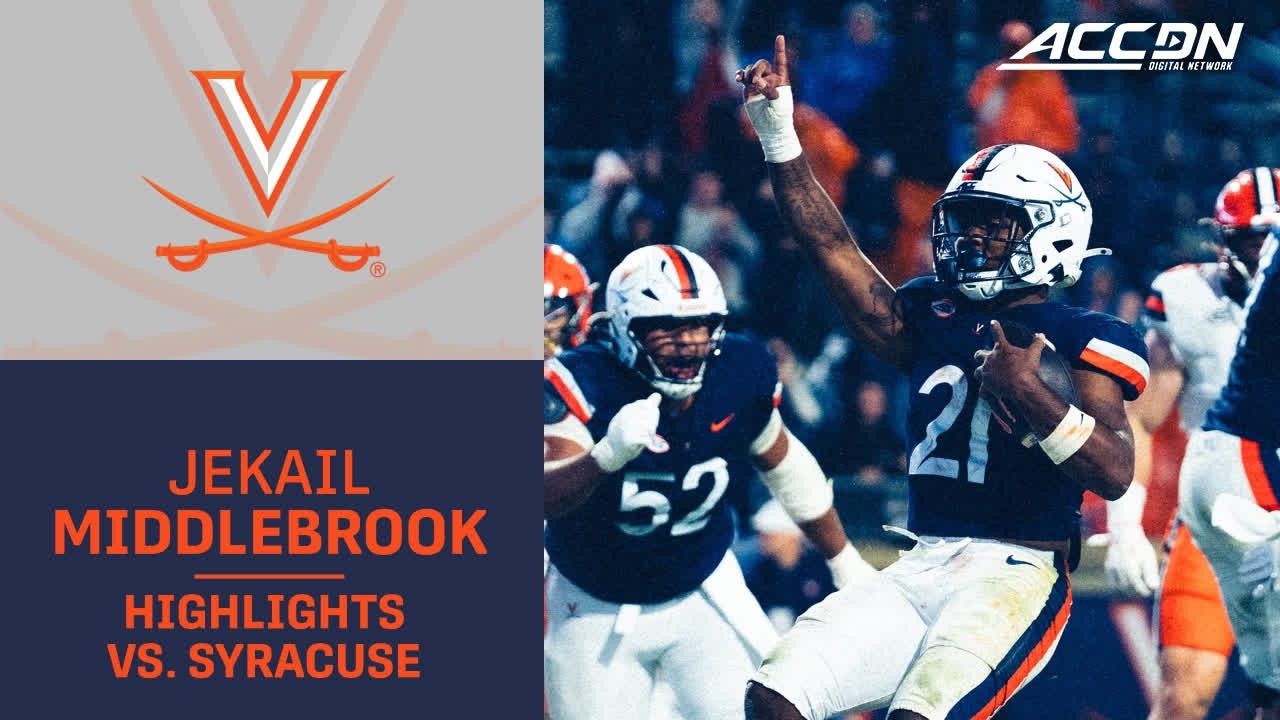 Virginia RB Jekail Middlebrook Highlights vs. Syracuse