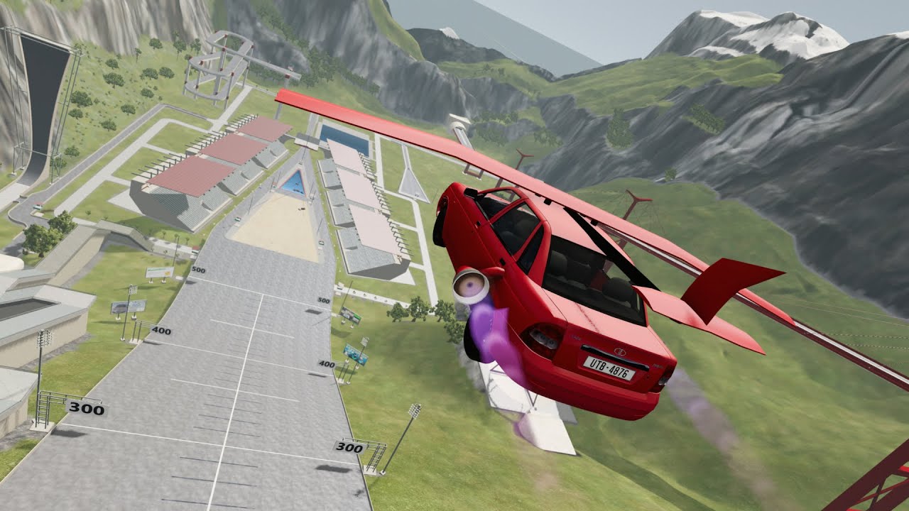 Which Car Can Jump The Longest - BeamNG Drive