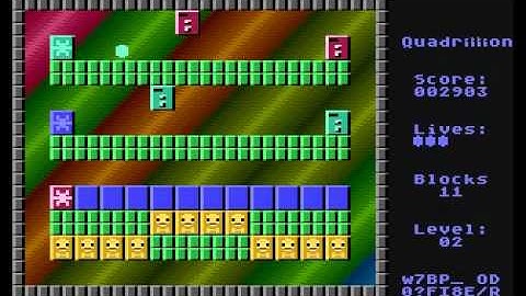 Quadrillion game for Atari 8-bit computer with VBXE