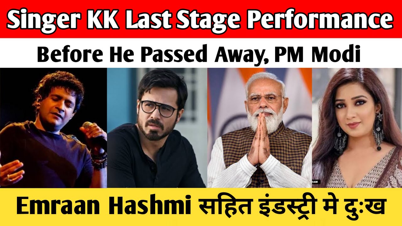 Singer KK Last Stage Performance Before He Passed Away PM Modi Emraan