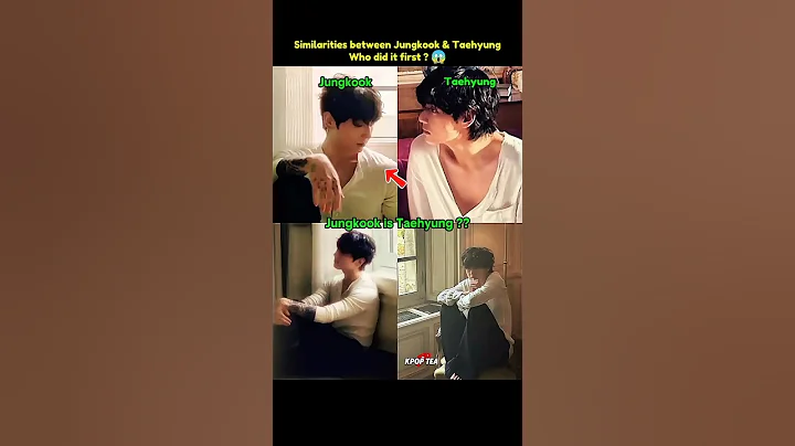 Did Jungkook copy Taehyung ? 😳😱 #bts #btsarmy #btsshorts #jungkook #taehyung #taekook #btsv #jin #rm