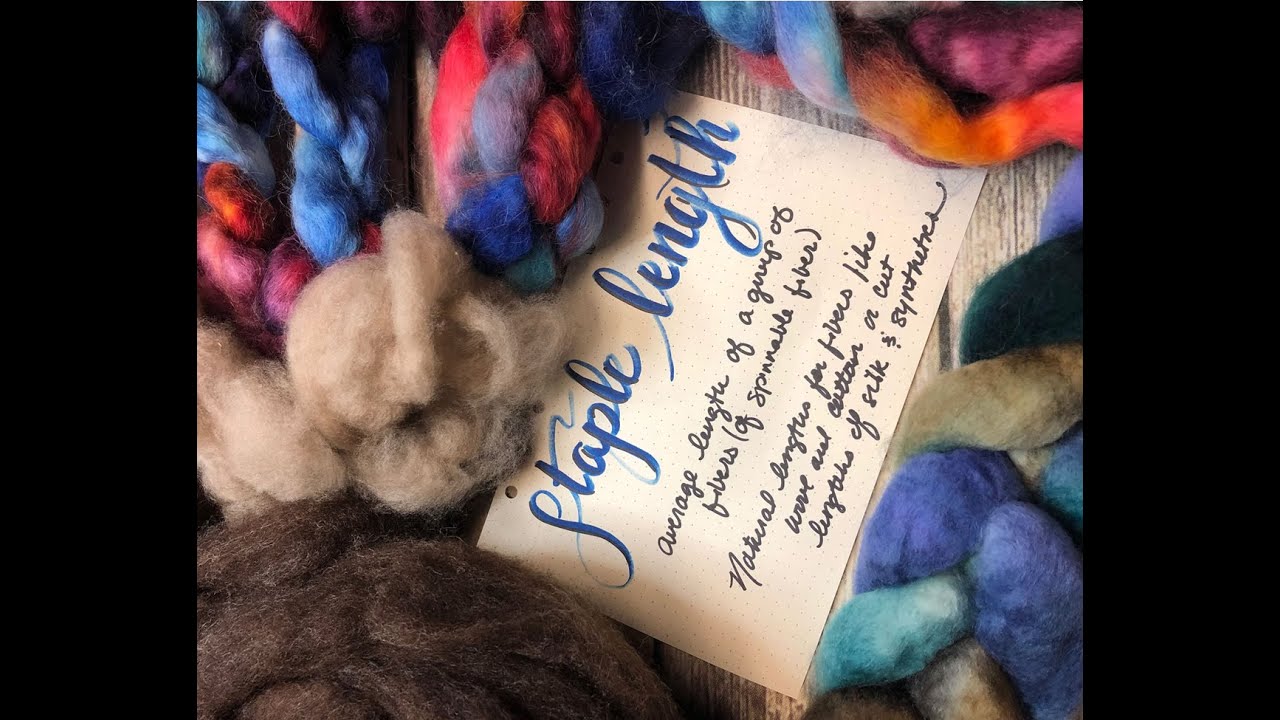 Staple length. Spinning basics. YouTube