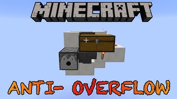 Anti- Overflow Item Storage Stystem!   (Minecraft Redstone Tutorial)