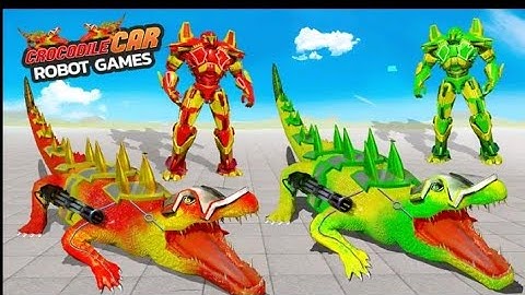 Crocodile Formula Car Robot Transformation | Amna Games