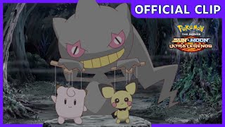 Spooky scary shenanigans! | Pokémon the Series: Sun \& Moon—Ultra Legends | Official Clip