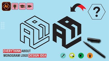 How To Make Any Custom Letters Logo Template With 3D Cube  Adobe Illustrator Tutorials  In Grid
