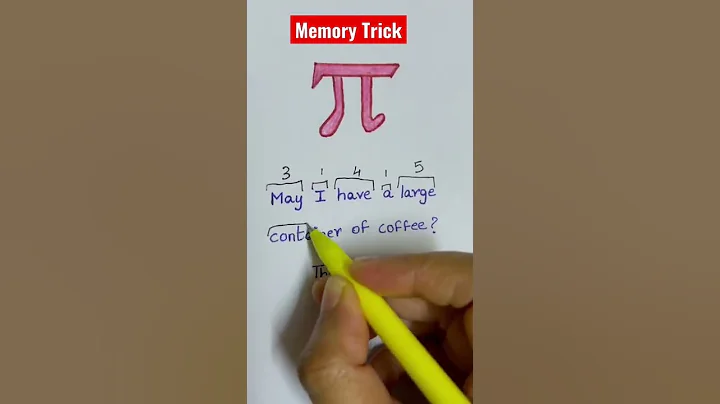Memory Trick | Easiest way to remember pi