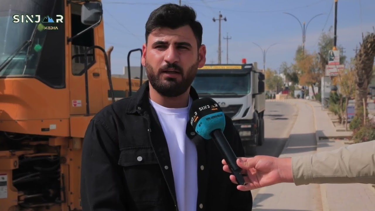 بعد مناشدات سنجار ميديا.. بلدية سنجار تتحرك لتأهيل شارع حيوي