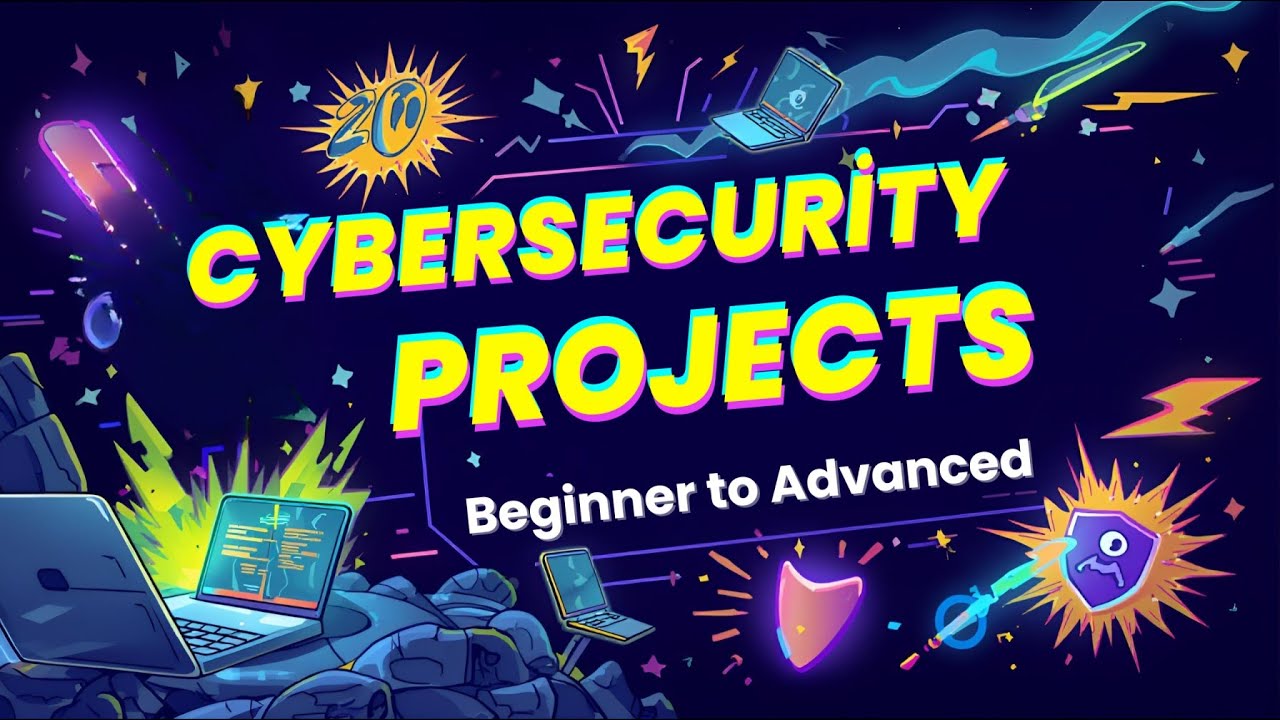 🔥 20 Cybersecurity Projects 💻🛡️ | Beginner to Advanced 🚀