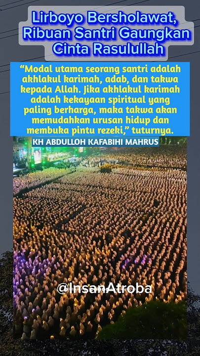 LIRBOYO BERSHOLAWAT #foryou #viral #shorts #trans7 #dakwah #pesantren #ulama #lirboyokediri