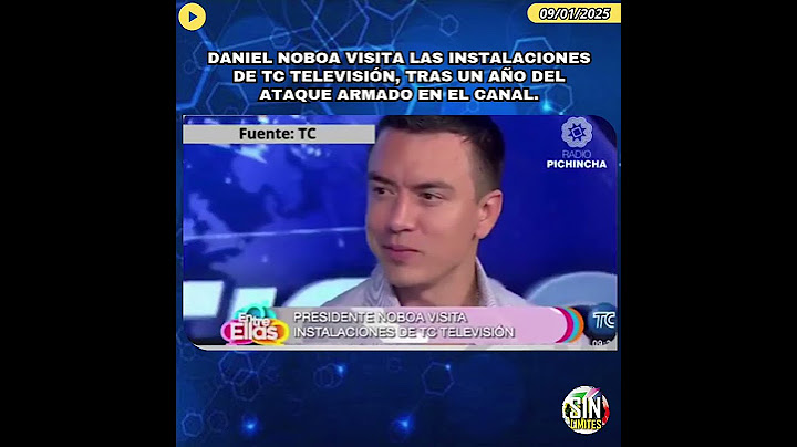 ⚠️ Daniel Noboa visita las instalaciones d TC Televisión, tras un año del ataque armado en el canal.