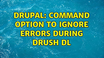Drupal: Command option to ignore errors during drush dl ＜list of modules＞