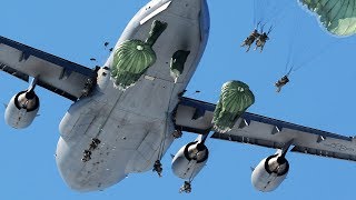 MASSIVE Static Line Jump From C-17 Globemaster
U.S. paratroopers perform static-line jumps from U.S. Air Force C-17 Globemasters. The purpose is to increase Air Force and Army efficiency, to test and evaluate abilities to mobilize and launch a large-scale aircraft formation in addition to train, process and deploy Airmen and cargo in response to a simulated crisis abroad.
Video Credits: Staff Sgt. Michelle Di Ciolli, Staff Sgt. Chelsi Urban, Tech. Sgt. Jose Rodriguez, Tech. Sgt. Alexander Farver, Senior Airman Nicholas Priest | United States Department of Defense
Thumbnail Credit: U.S. Air Force photo Justin Connaher
►Subscribe Now https://www.youtube.com/channel/UCT4layPPCzgR_99g5VYYvmQ?sub_confirmation=1
►Know a second language? You could help bring videos to a wider audience via the following link below: https://www.youtube.com/timedtext_cs_panel?tab=2&c=UCT4layPPCzgR_99g5VYYvmQ MASSIVE Static Line Jump From C-17 Globemaster
