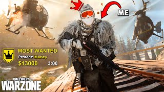 WARZONE but I'm MOST WANTED for the ENTIRE GAME!