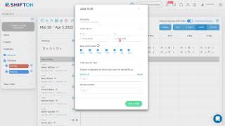 How to mass assign the shifts in the online scheduling system Shifton / Shifton Tech-Support