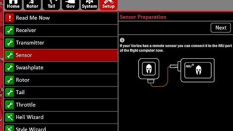 Spartan Vortex Pico VX1p, PC setup Blade 180 CFX Part 3