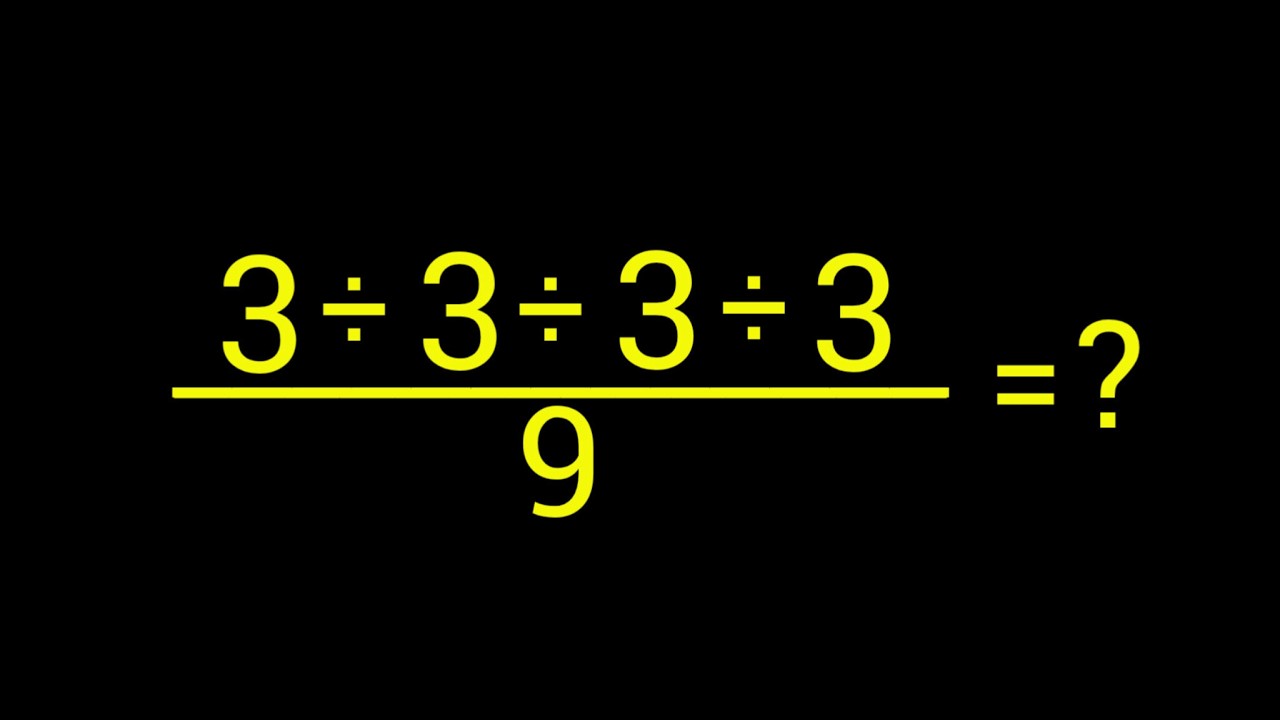 Can You Solve This Simple Math Problem ? - YouTube