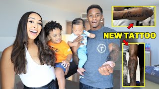 DADDY GETS A SPECIAL TATTOO FOR HIS SONS! *Surprise*