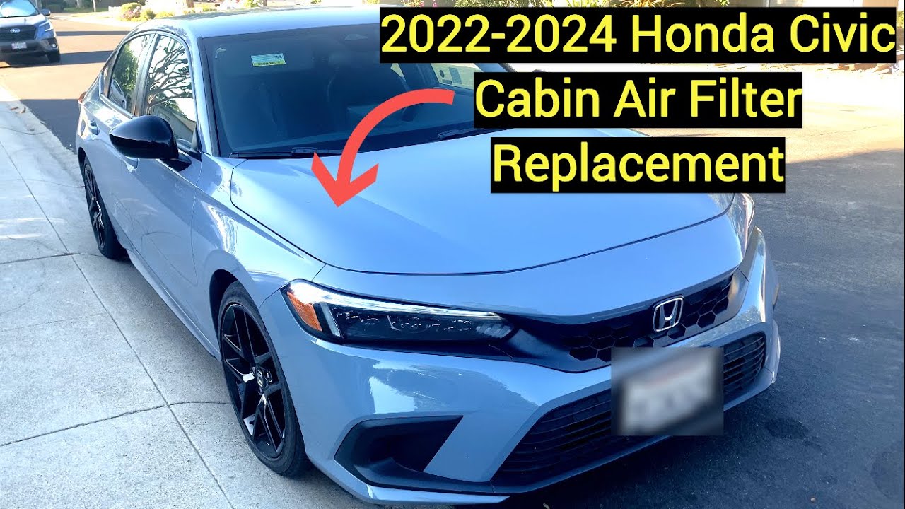 cabin air filter replacement location Honda Civic 2024