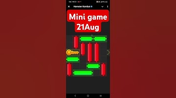 Mini Game 21 August Hamster Kombat How to Solve Mini Game Puzzle in Hamster Kombat
