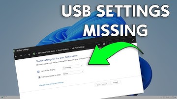 How To Fix USB Settings in Power Plan Option Missing on Windows 11