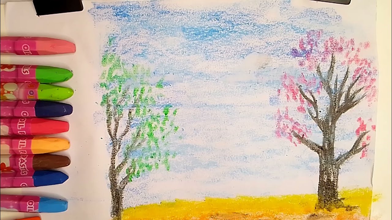 Belajar mewarnai secara sederhana dengan Krayon - YouTube