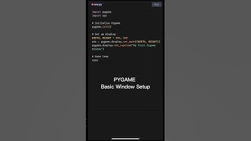 Pygame - Basic Window Setup || Pygame python tutorial #python #pygame