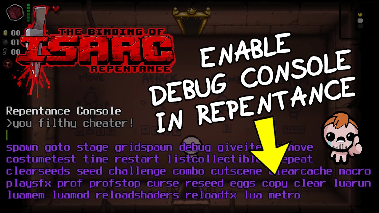 How to Enable The Debug Console in Repentance? - YouTube