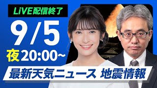 ウェザーニュースの配信のサムネイル画像
