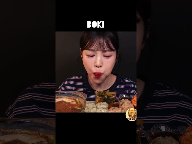 Kimchi Dumplings & Spicy Cold Noodles Mukbang 냉면 & 김치만두 & 튀김만두 & 고기새우만두 먹방 #mukbang #먹방