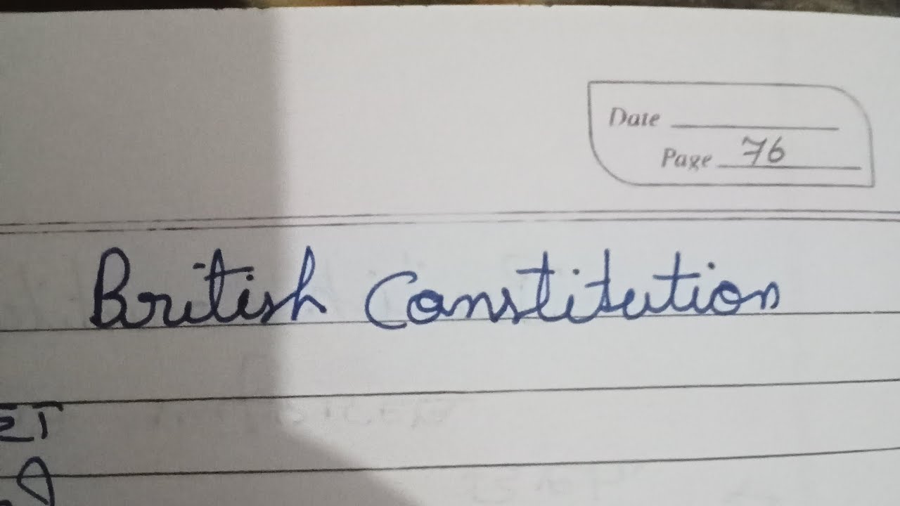 Features of British constitution of part 2#trending #viral - YouTube